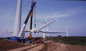 風力発電設備の輸送事例